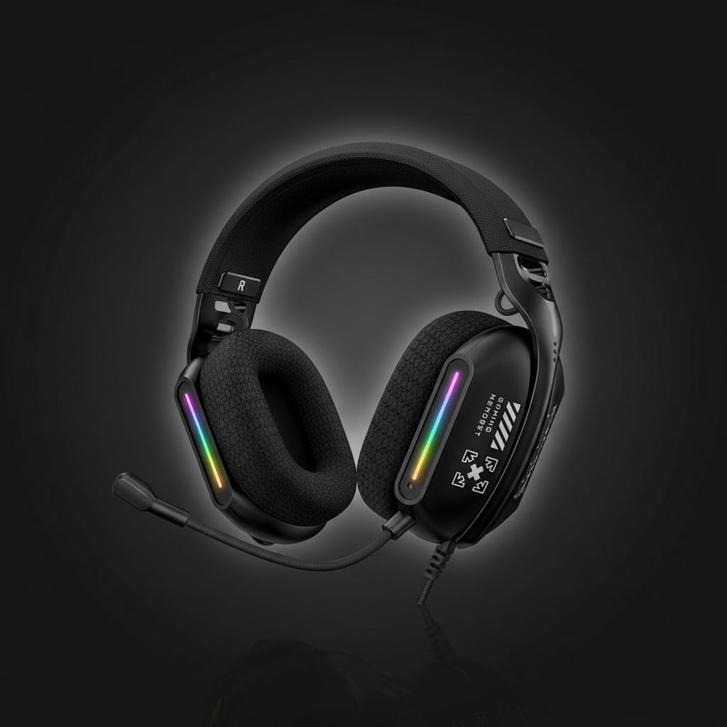 Onikuma GT808 – Auriculares Gaming Inalámbricos con Micrófono, RGB, Bluetooth 5.3 / 2.4G / AUX