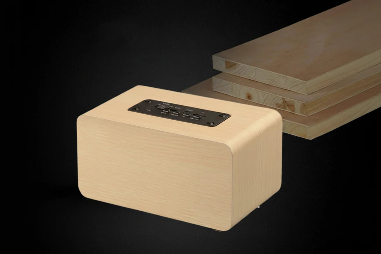Altavoz Bluetooth de Madera 6W | Subwoofer Portátil HiFi