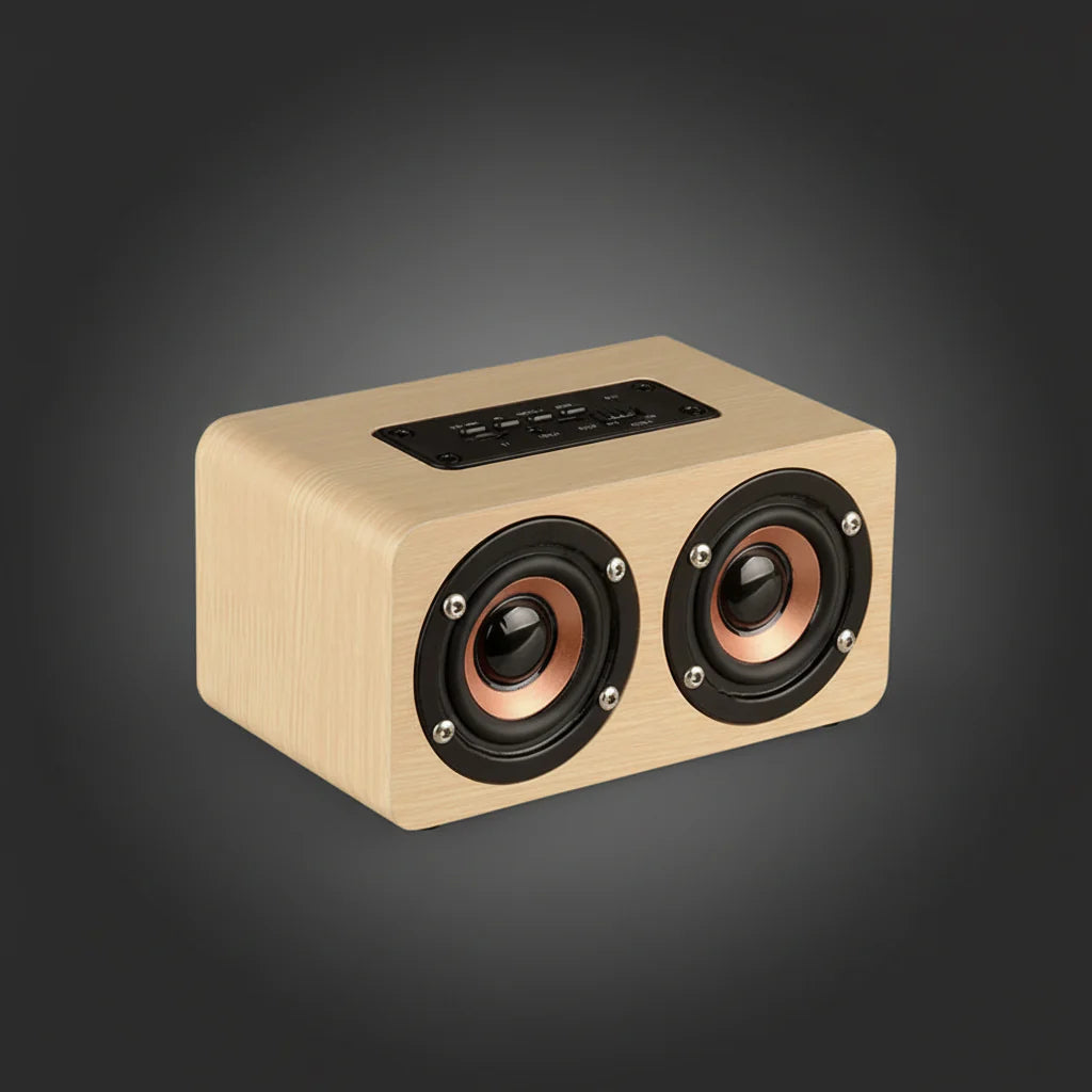 Altavoz Bluetooth de Madera 6W | Subwoofer Portátil HiFi
