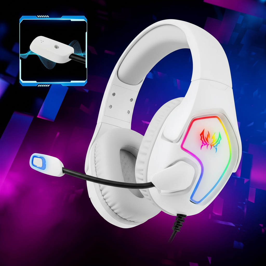Sumérgete en la libertad del sonido con los audífonos inalámbricos blancos. Olvídate de los cables y experimenta la pureza de un diseño minimalista que complementa tu estilo. Auricular blanco inalámbrico: tu puerta de entrada a un audio nítido y sin ataduras.
