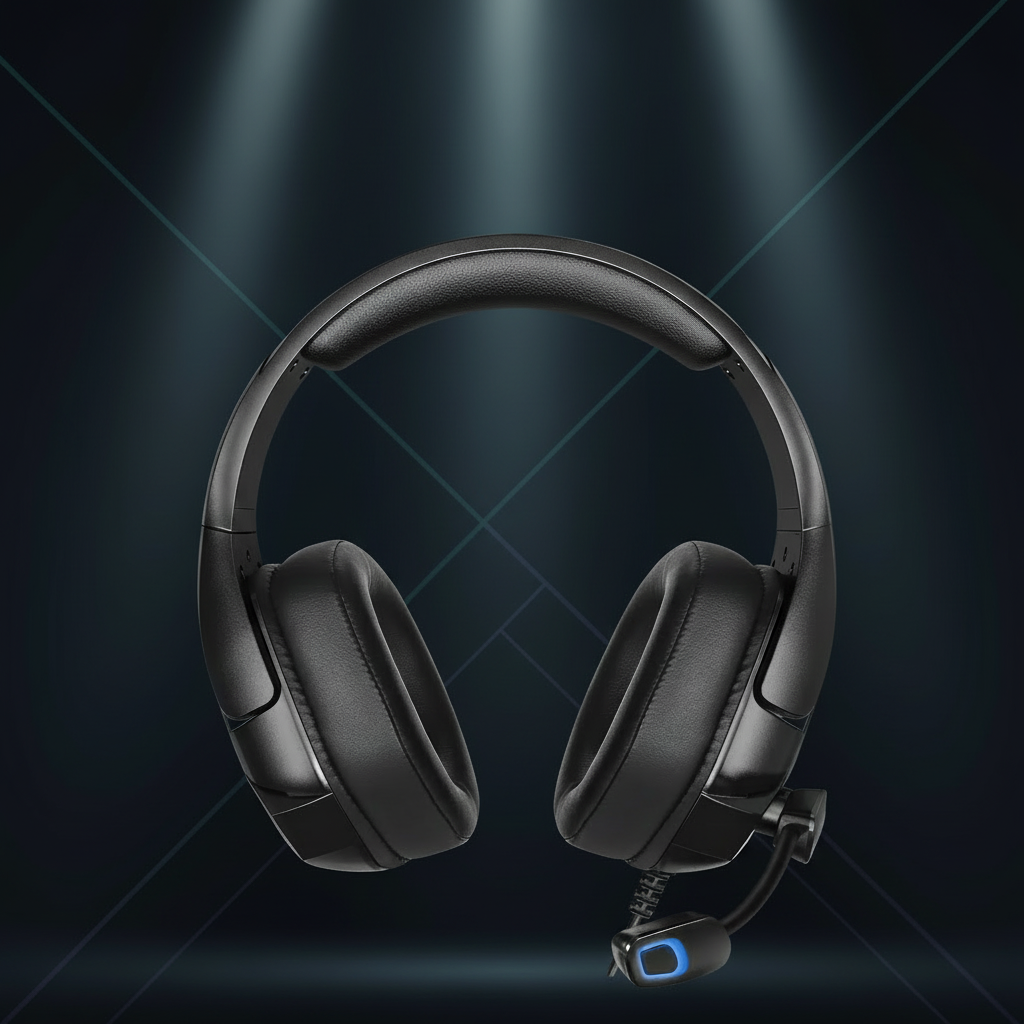 Sumérgete en el sonido con estos audífonos gamers en un elegante color negro.