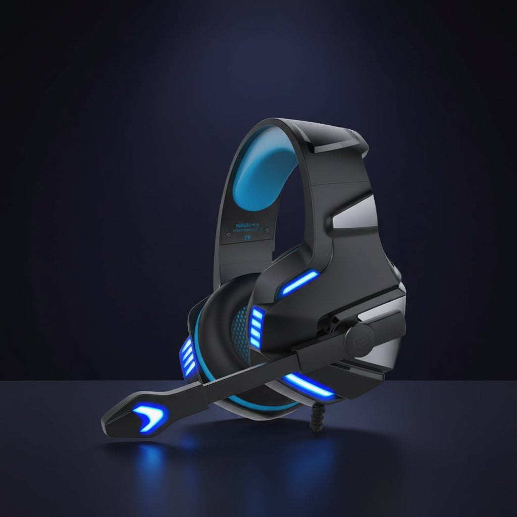 Foto Auriculares Gaming con microfono incorporado hecho con plastico de la rimera calidad