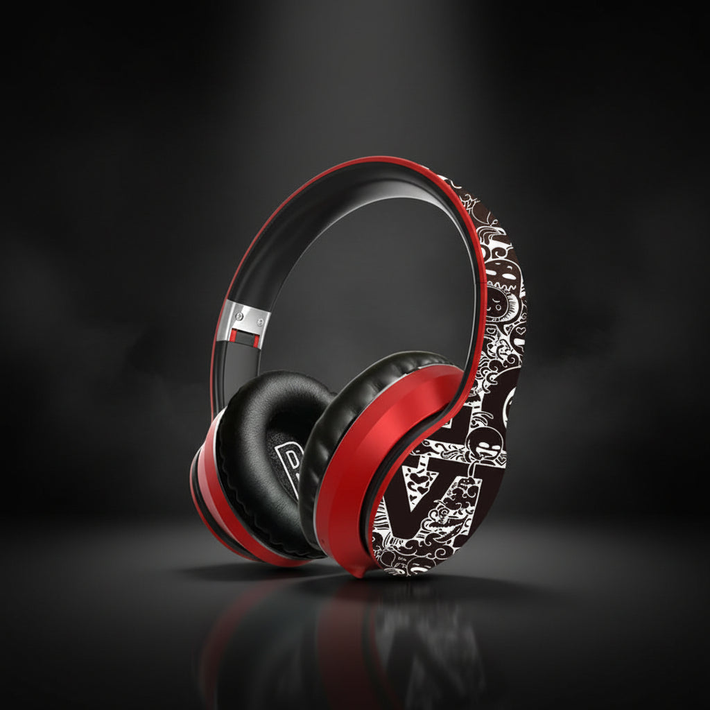 Cascos plegables de color rojo