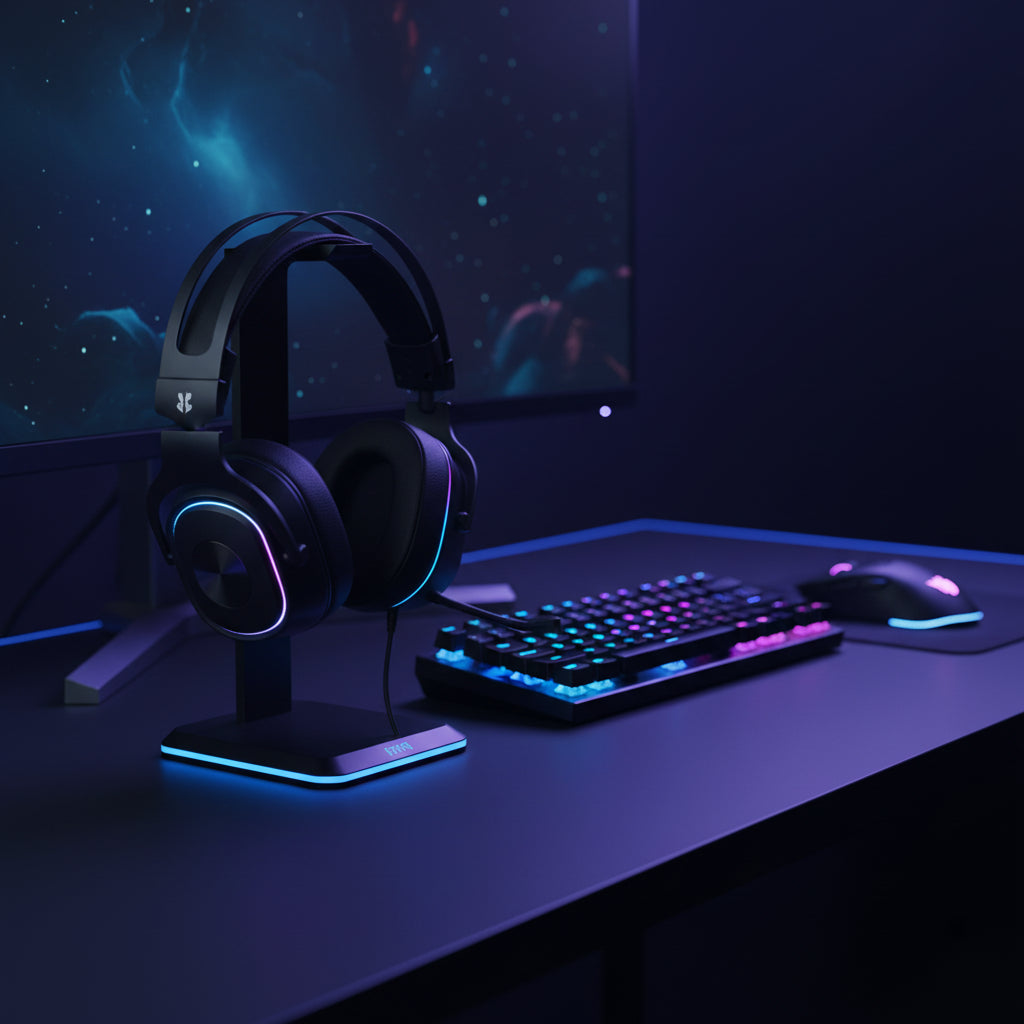Onikuma GT808 – Auriculares Gaming Inalámbricos con Micrófono, RGB, Bluetooth 5.3 / 2.4G / AUX