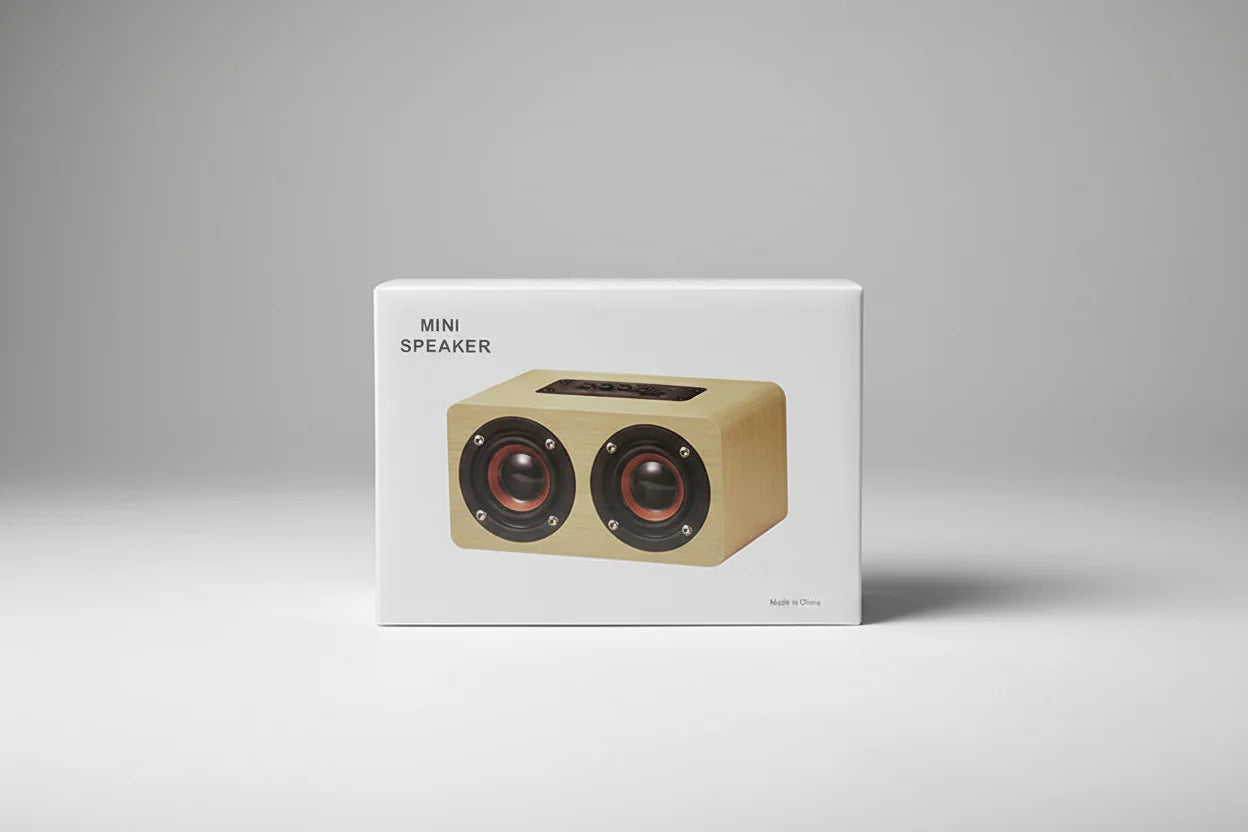 Altavoz Bluetooth de Madera 6W | Subwoofer Portátil HiFi