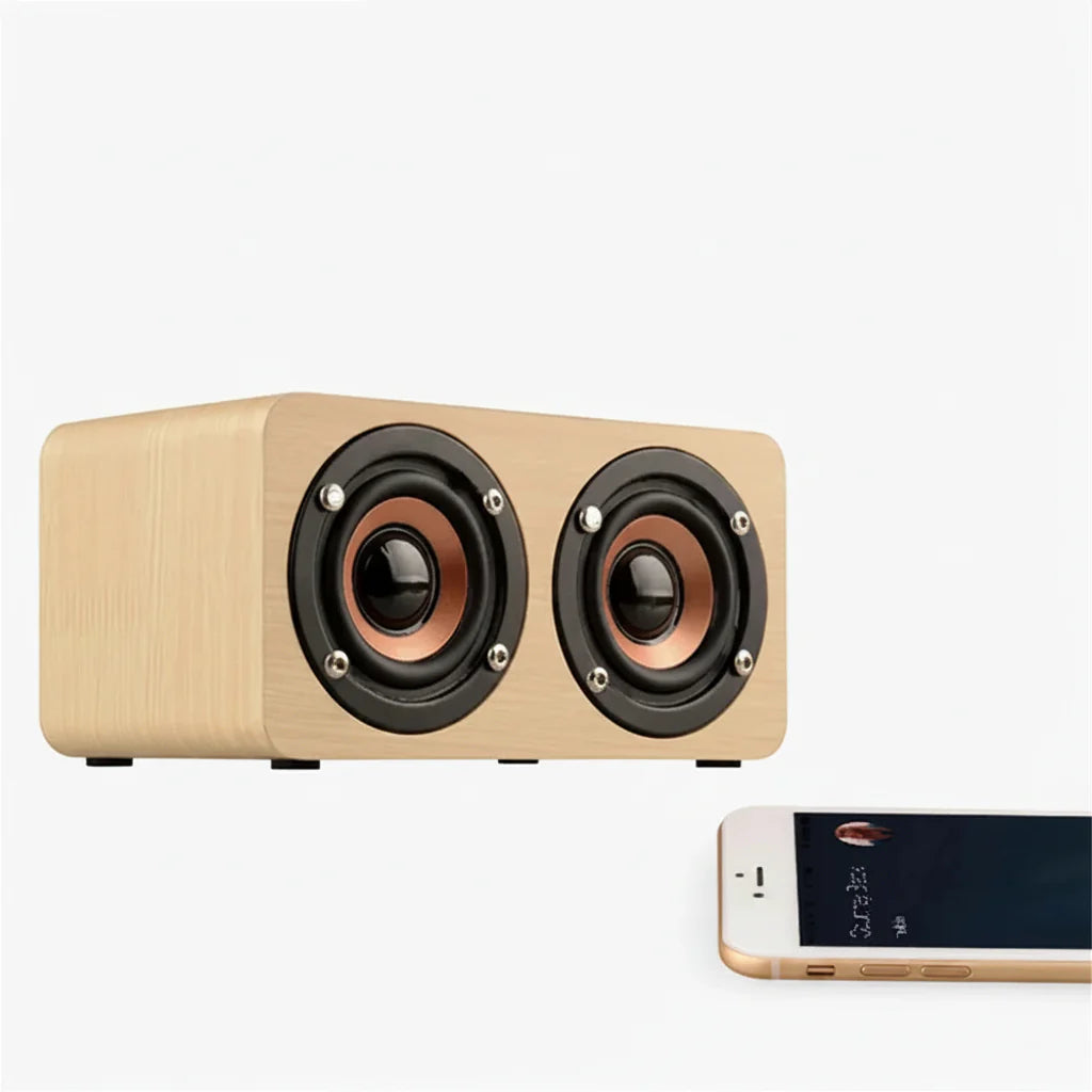Altavoz Bluetooth de Madera 6W | Subwoofer Portátil HiFi