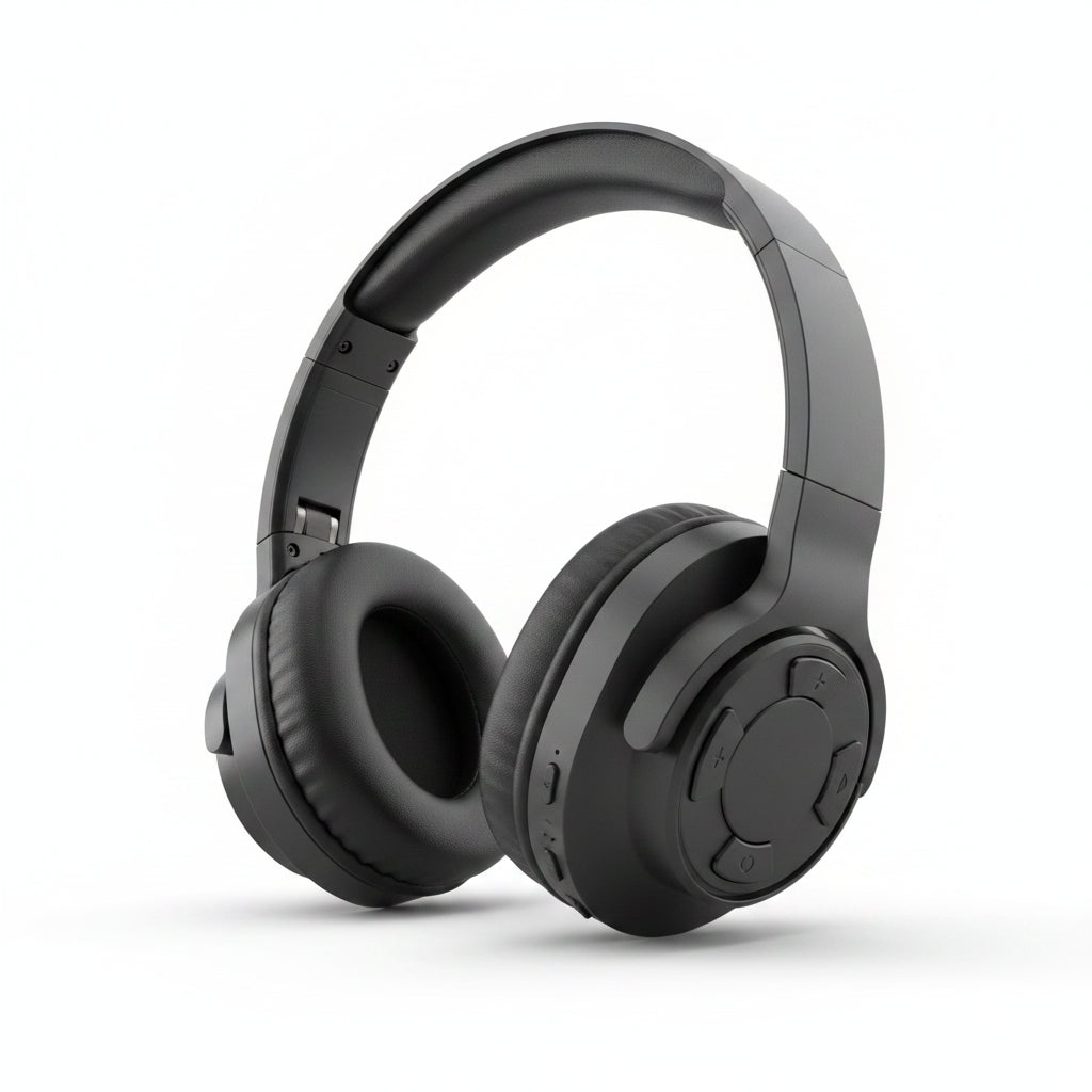 la foto mustra los auriculares inalambricos y los materiales de que se han hecho